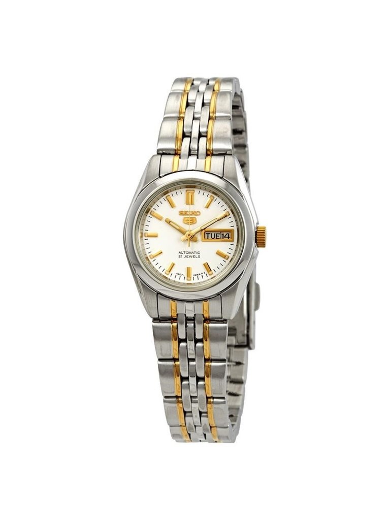Nwt Seiko Series 5 Automatic White Dial Ladies Watch